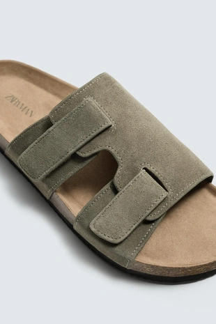 Кожаные сандалии с ремешками- Заказать в России