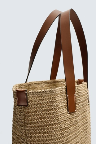 Плетеная сумка-шопер- Заказать в России