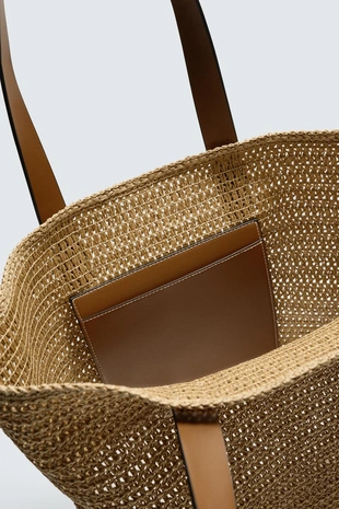 Плетеная сумка-шопер- Заказать в России