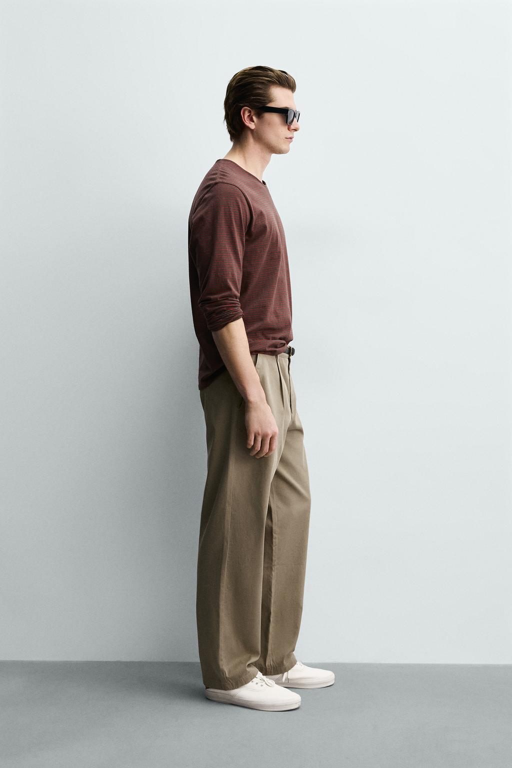 БРЮКИ ЧИНОС  СО СКЛАДКАМИ