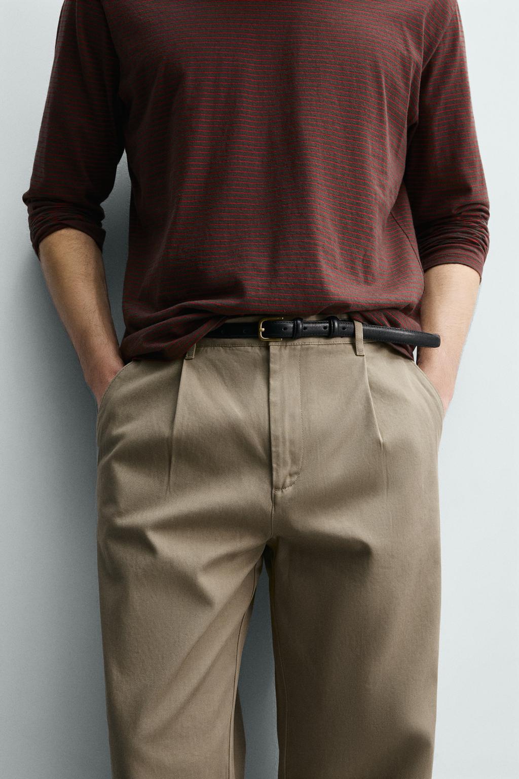 БРЮКИ ЧИНОС  СО СКЛАДКАМИ