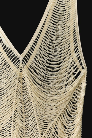 Топ с бусинами — коллекция Zara «Zw»- Заказать в России