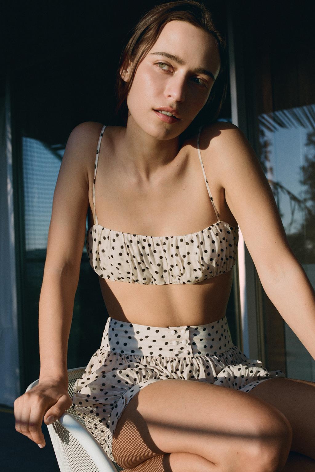 КРОП-ТОП В ГОРОШЕК