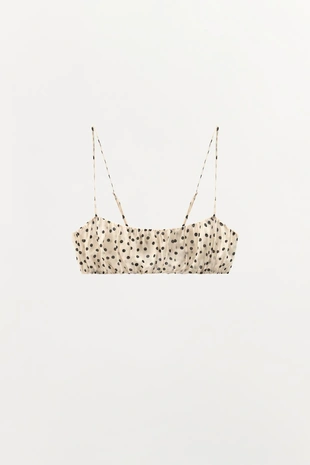 Кроп-топ в горошек- Заказать в России