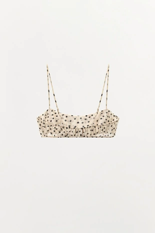 Кроп-топ в горошек- Заказать в России