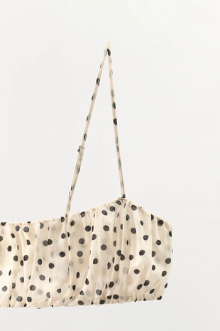 Кроп-топ в горошек- Заказать в России