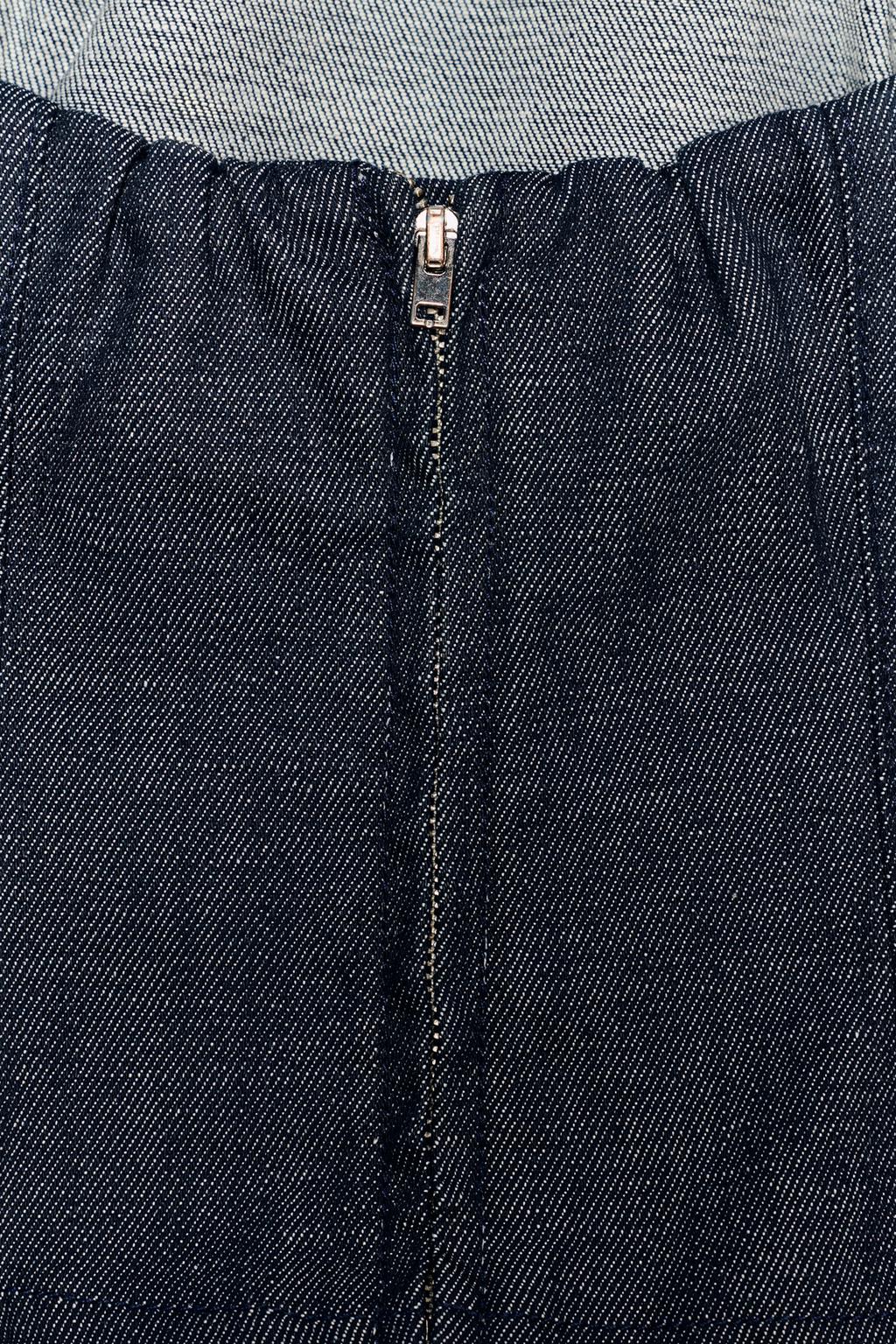 ДЖИНСОВЫЙ ТОП TRF БЕЗ БРЕТЕЛЕЙ