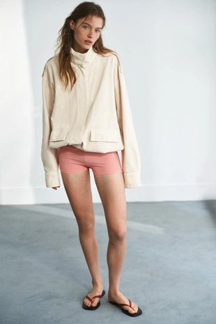 Куртка с воротником-стойкой- Заказать в России