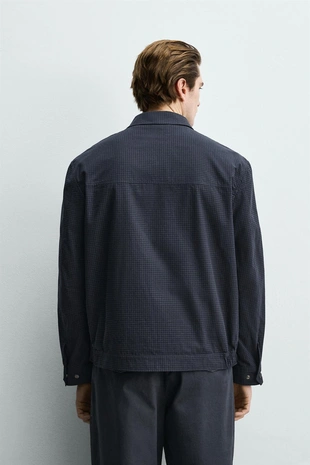 Куртка классического кроя в клетку- Заказать в России