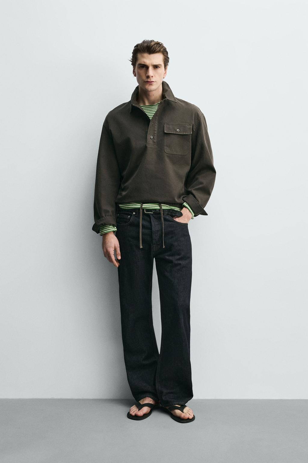 РУБАШКА-ПОЛО ИЗ ВАЛЕНОГО ХЛОПКА