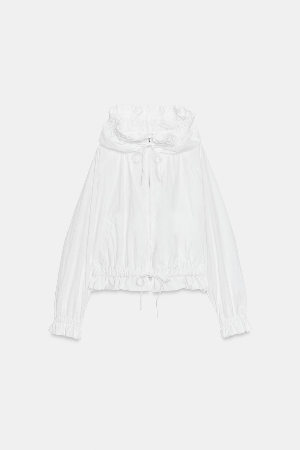 КУРТКА НА МОЛНИИ С ВОЛАНАМИ