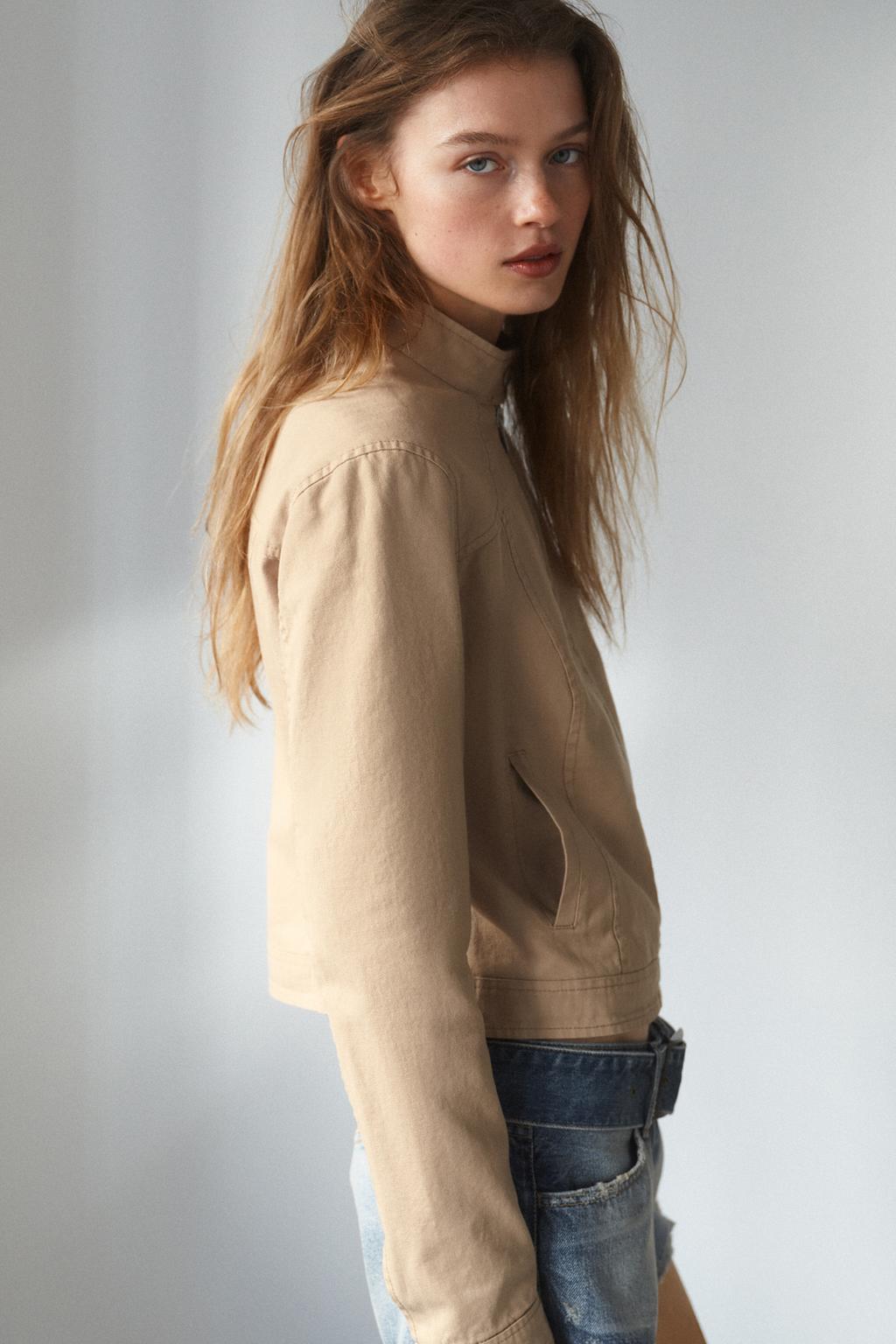 КУРТКА С ЭФФЕКТОМ ПОТЕРТОСТИ