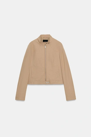 Куртка с эффектом потертости- Заказать в России