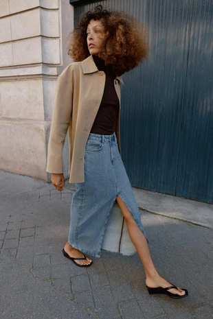 Жакет с накладными карманами