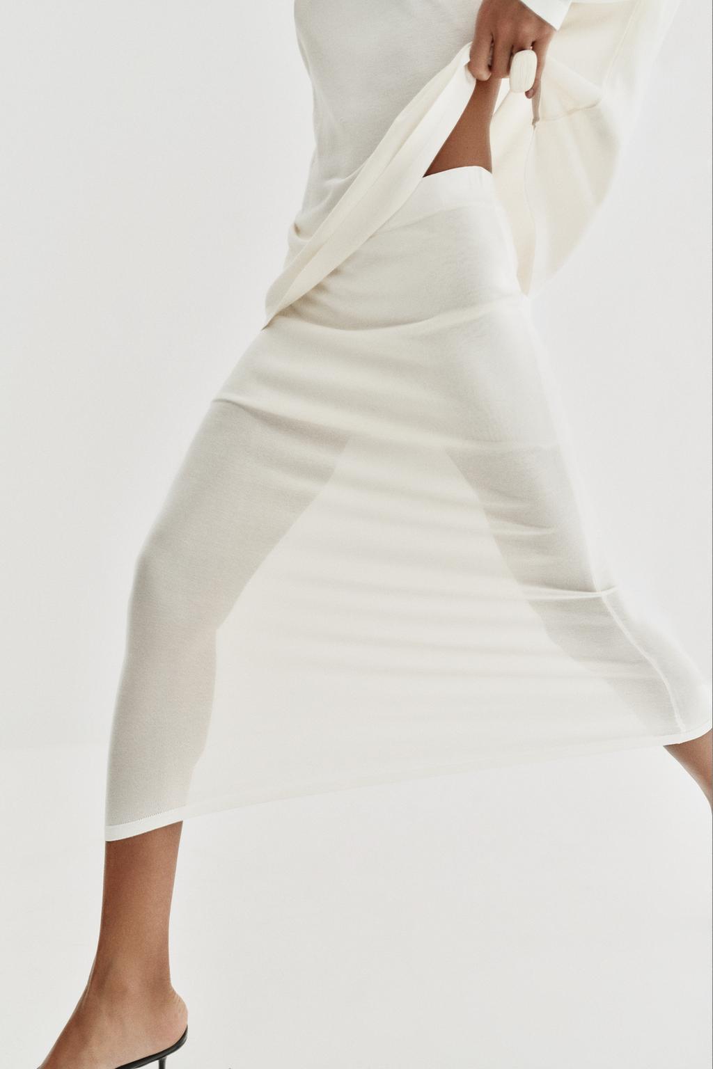 ЮБКА МИДИ ИЗ ТОНКОГО ТРИКОТАЖА