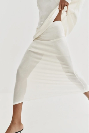 Юбка миди из тонкого трикотажа- Заказать в России