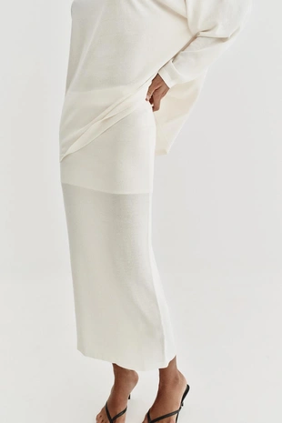 Юбка миди из тонкого трикотажа- Заказать в России