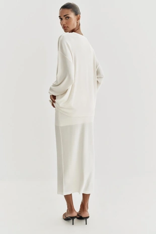 Юбка миди из тонкого трикотажа- Заказать в России