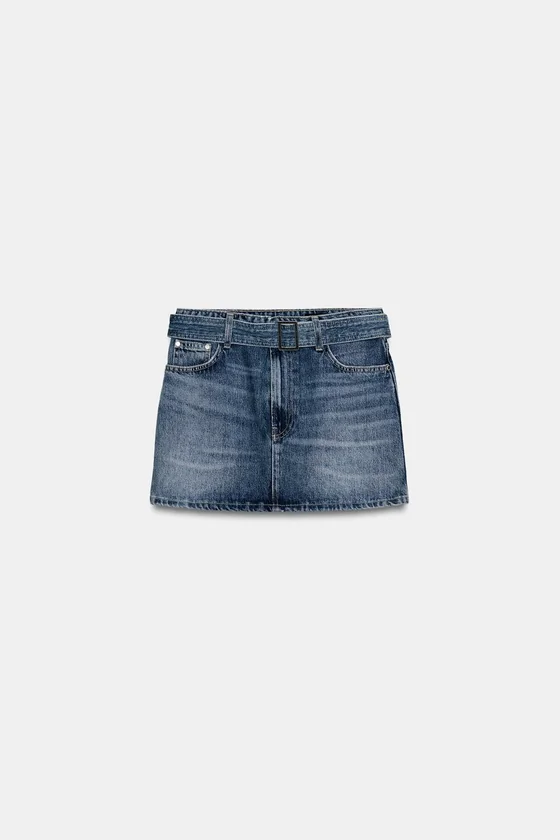 КОРОТКАЯ ДЖИНСОВАЯ ЮБКА — коллекция Zara «ZW»