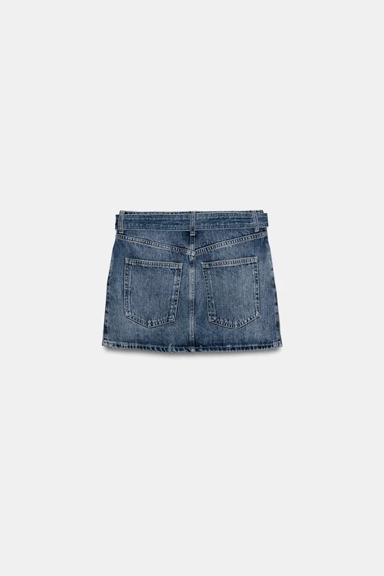 КОРОТКАЯ ДЖИНСОВАЯ ЮБКА — коллекция Zara «ZW»