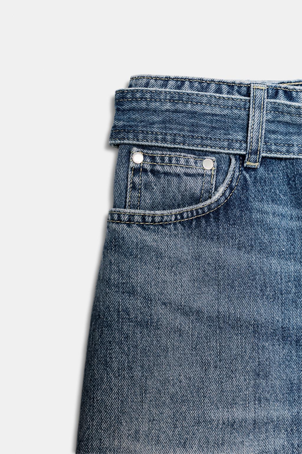 КОРОТКАЯ ДЖИНСОВАЯ ЮБКА — коллекция Zara «ZW»