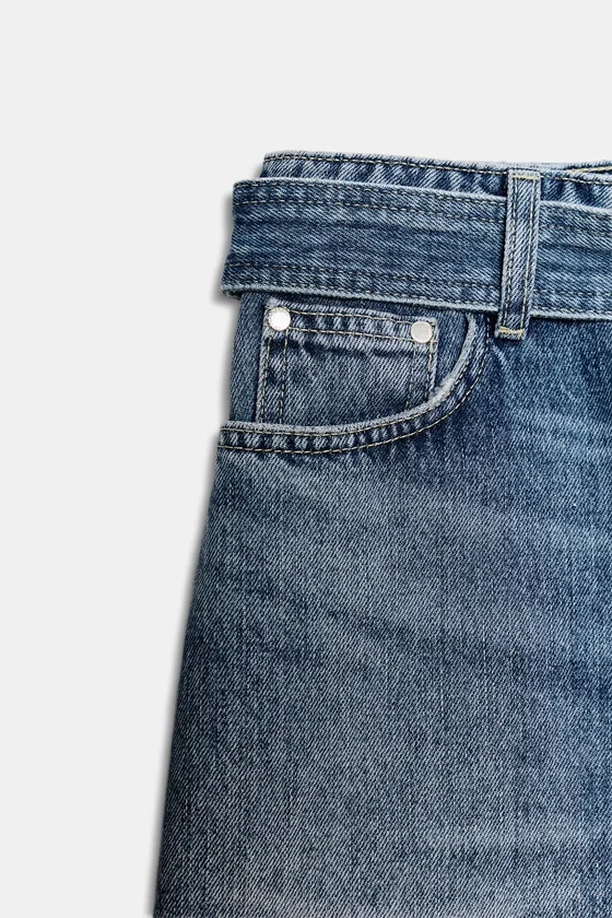 КОРОТКАЯ ДЖИНСОВАЯ ЮБКА — коллекция Zara «ZW»