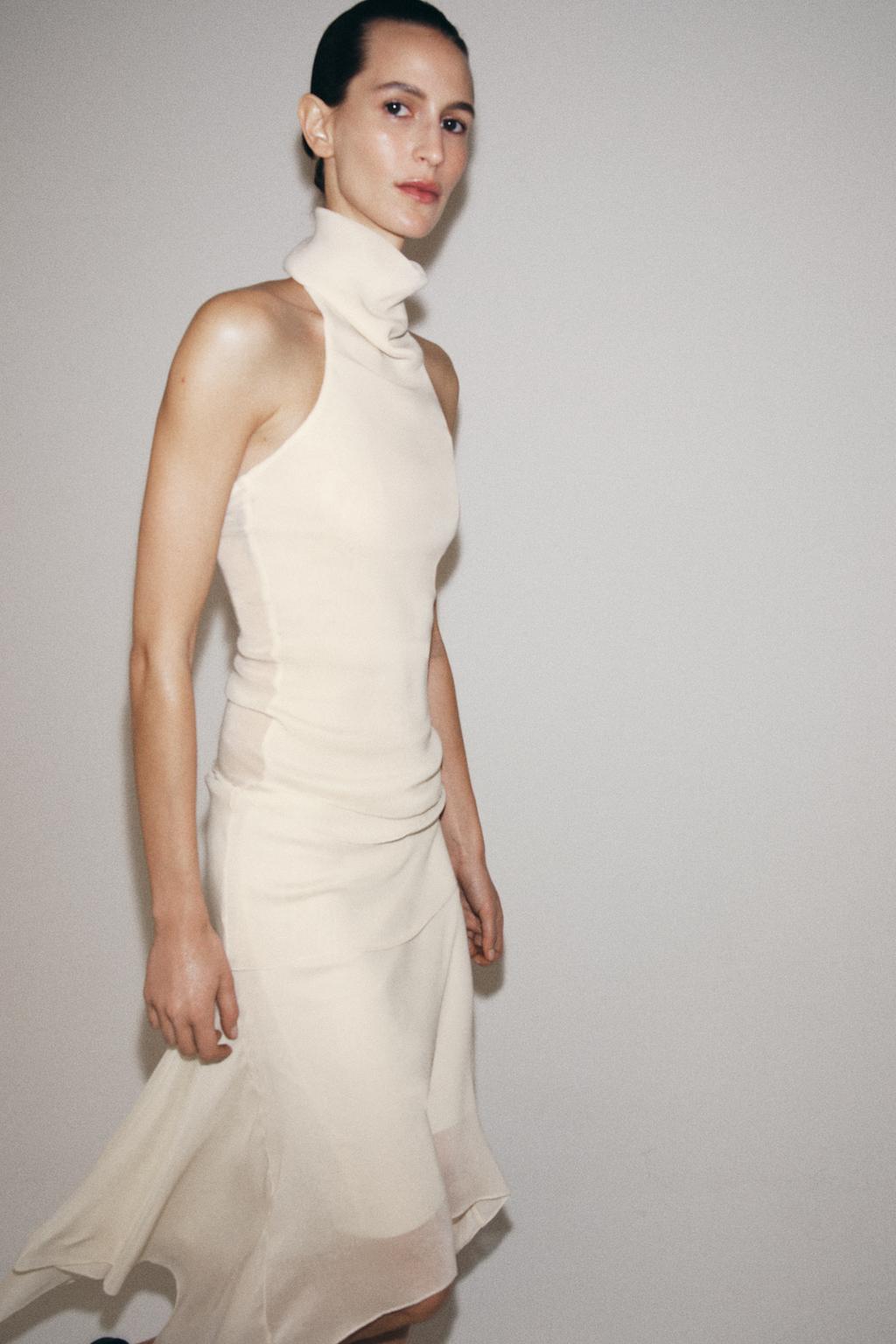 СТРУЯЩАЯСЯ ЮБКА АСИММЕТРИЧНОГО КРОЯ