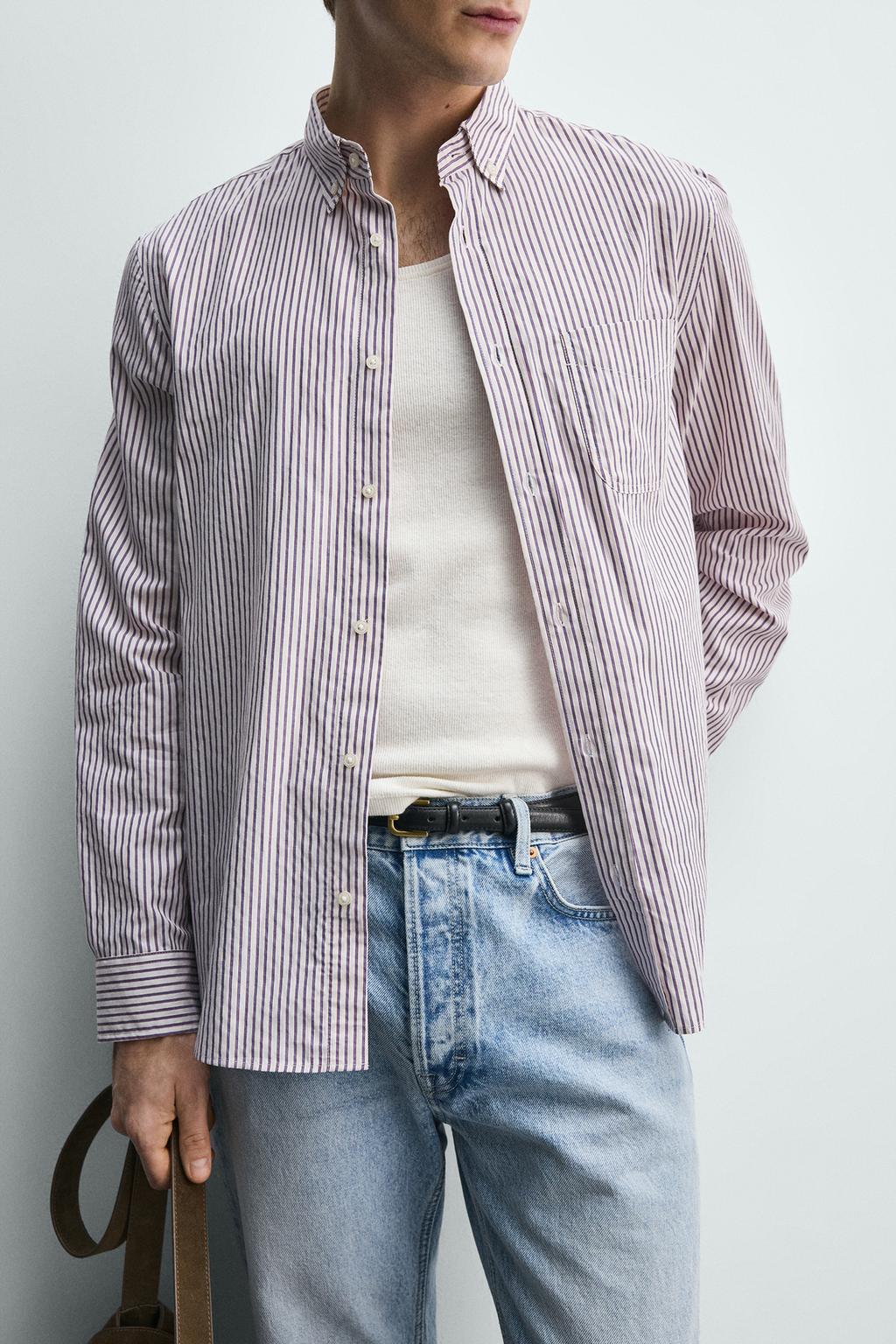 РУБАШКА стандартной посадки В ПОЛОСКУ