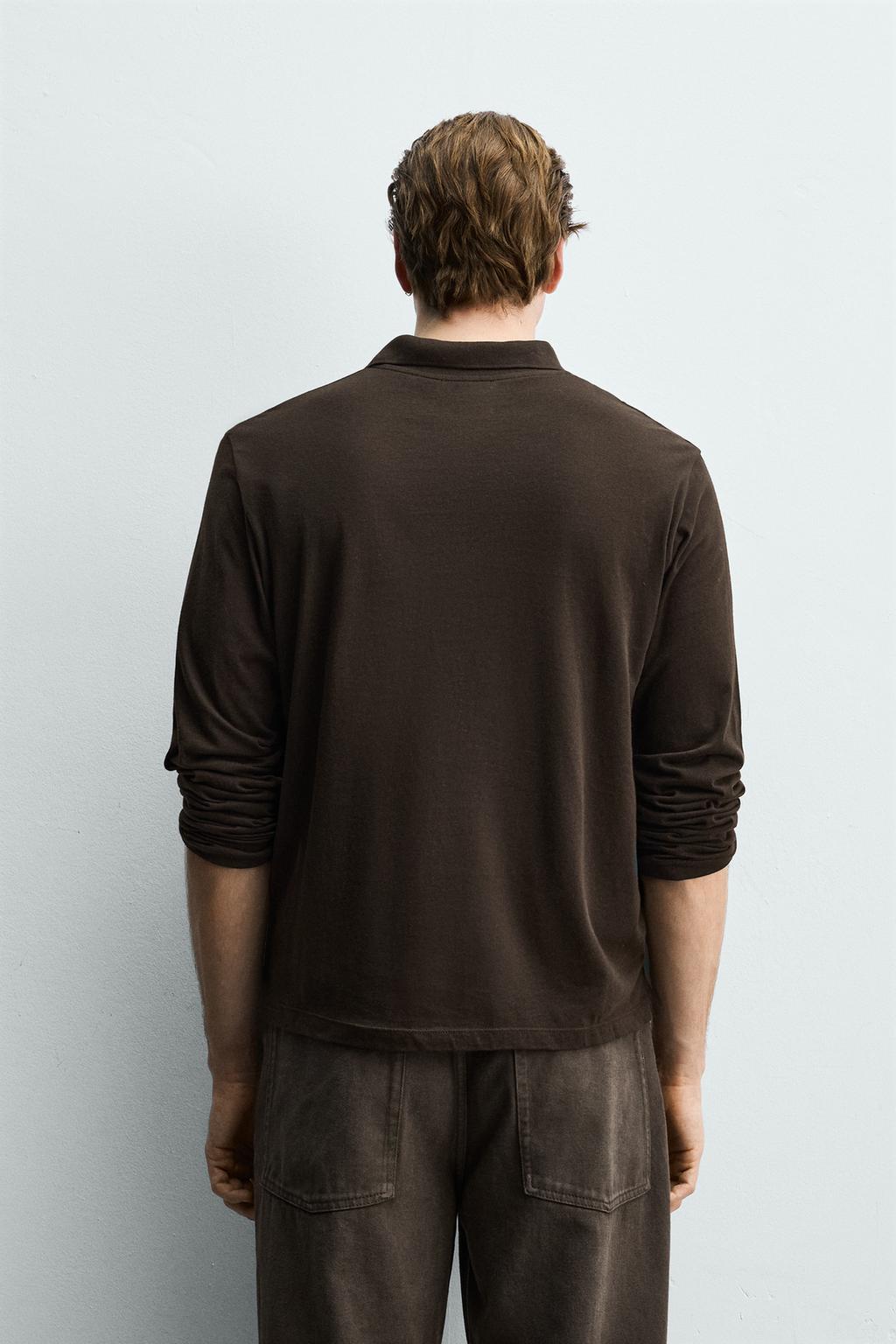 ПОЛО стандартной посадки ИЗ ХЛОПКА С РЕЛЬЕФНЫМ УЗОРОМ