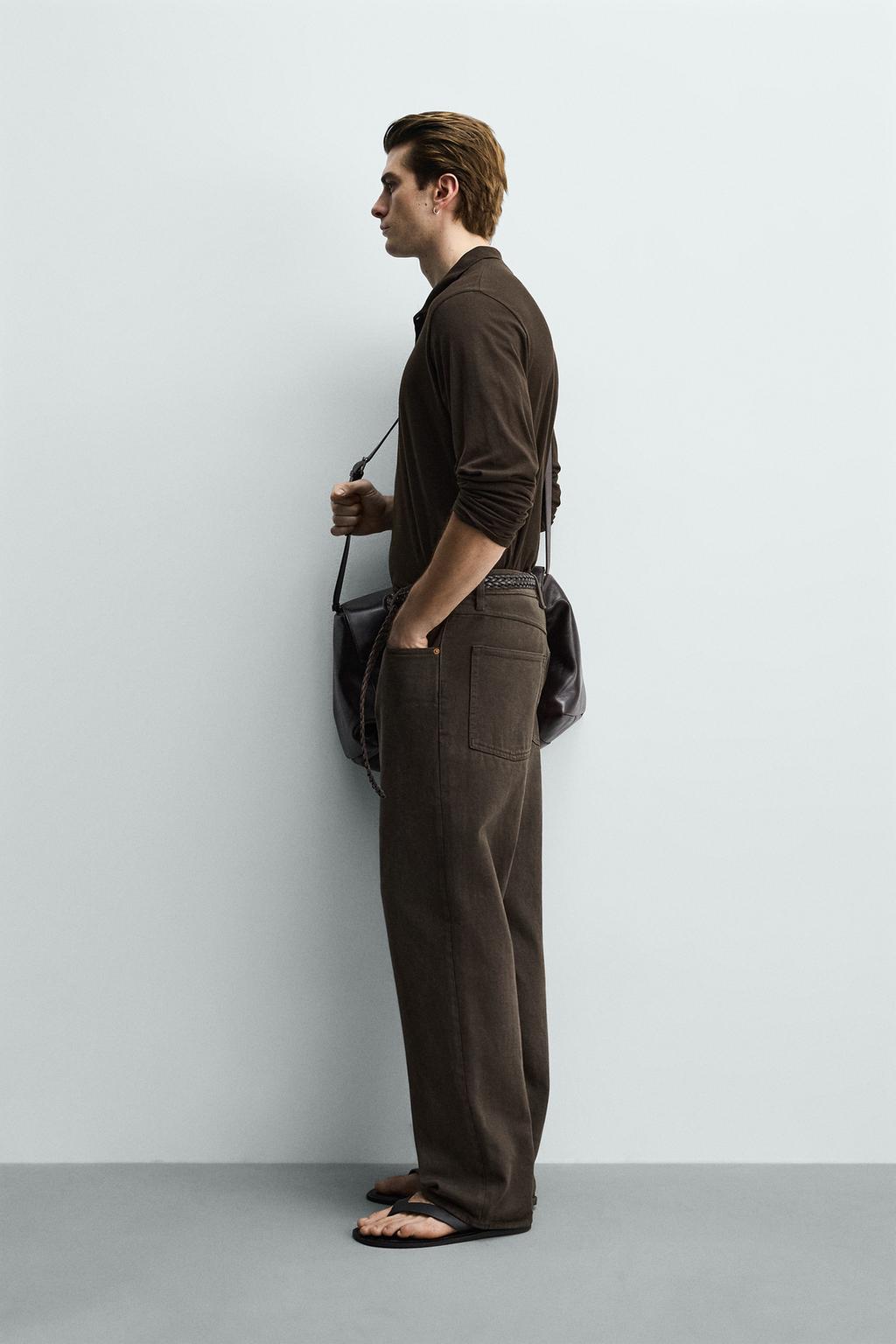 ПОЛО стандартной посадки ИЗ ХЛОПКА С РЕЛЬЕФНЫМ УЗОРОМ