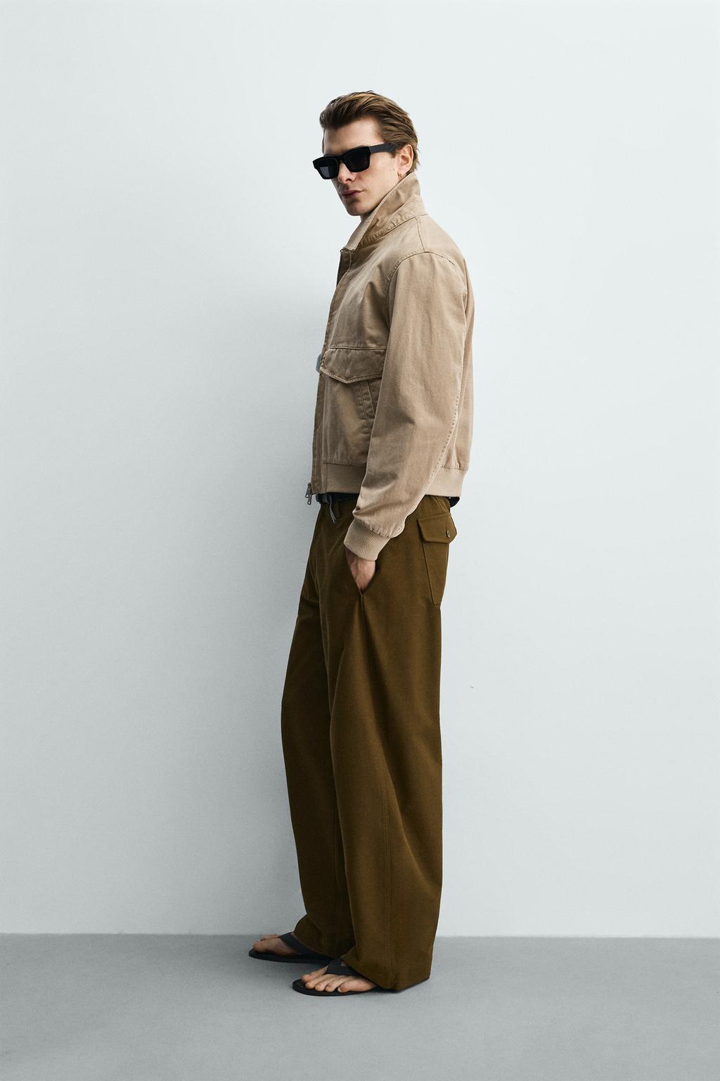 КУРТКА КЛАССИЧЕСКОГО КРОЯ ИЗ СТИРАНОГО ХЛОПКА