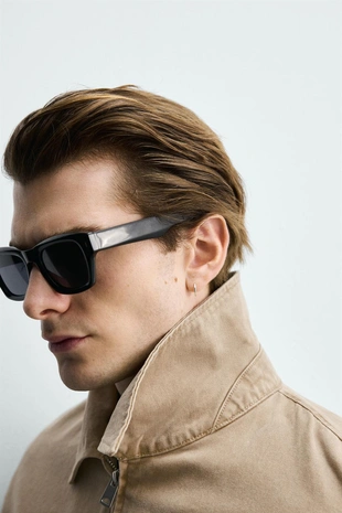 Куртка классического кроя из стираного хлопка- Заказать в России