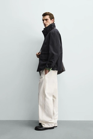 Парка классического кроя из хлопка- Заказать в России