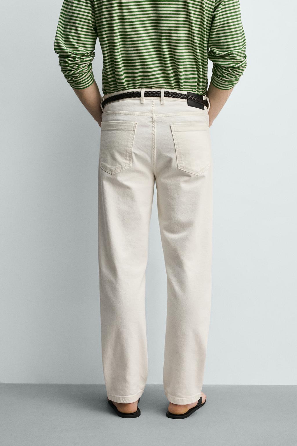 БРЮКИ прямого кроя С ЗАНИЖЕННОЙ ТАЛИЕЙ