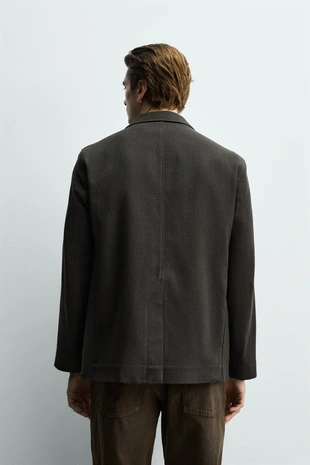 Блейзер из хлопка и шерсти- Заказать в России