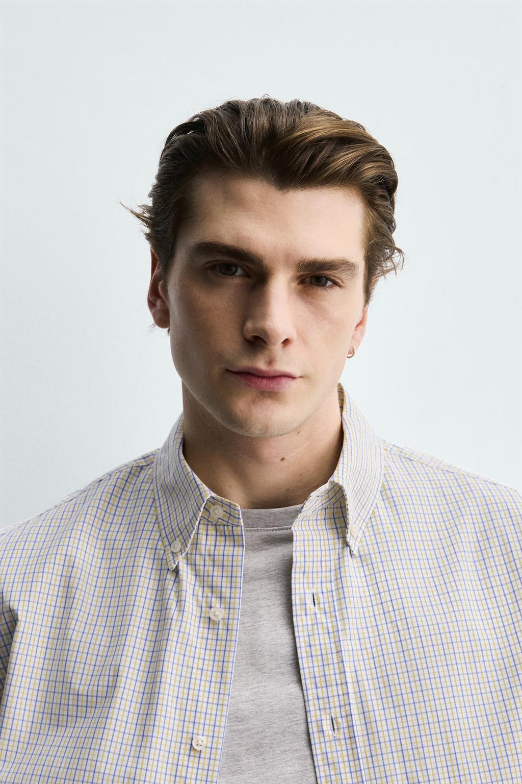 РУБАШКА КЛАССИЧЕСКОГО КРОЯ ИЗ ХЛОПКА