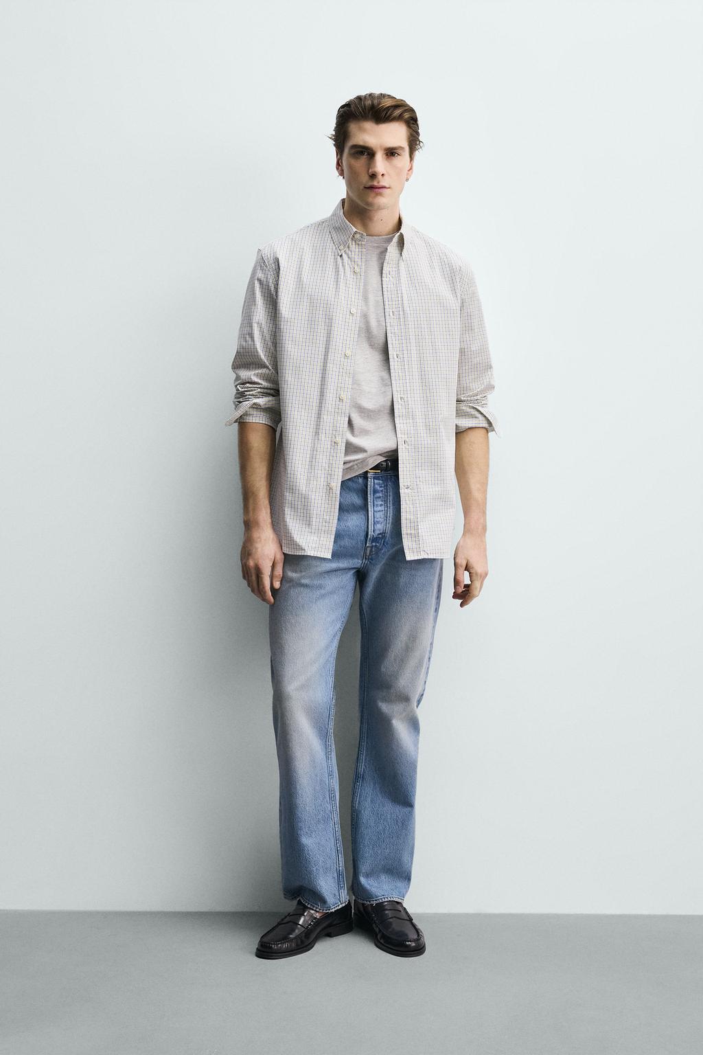 РУБАШКА КЛАССИЧЕСКОГО КРОЯ ИЗ ХЛОПКА