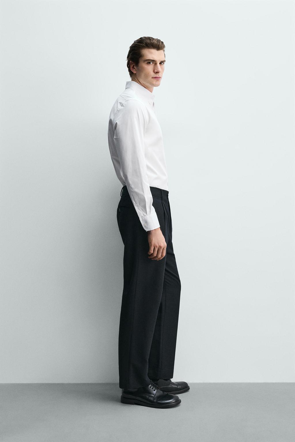 РУБАШКА КЛАССИЧЕСКОГО КРОЯ ИЗ ХЛОПКА