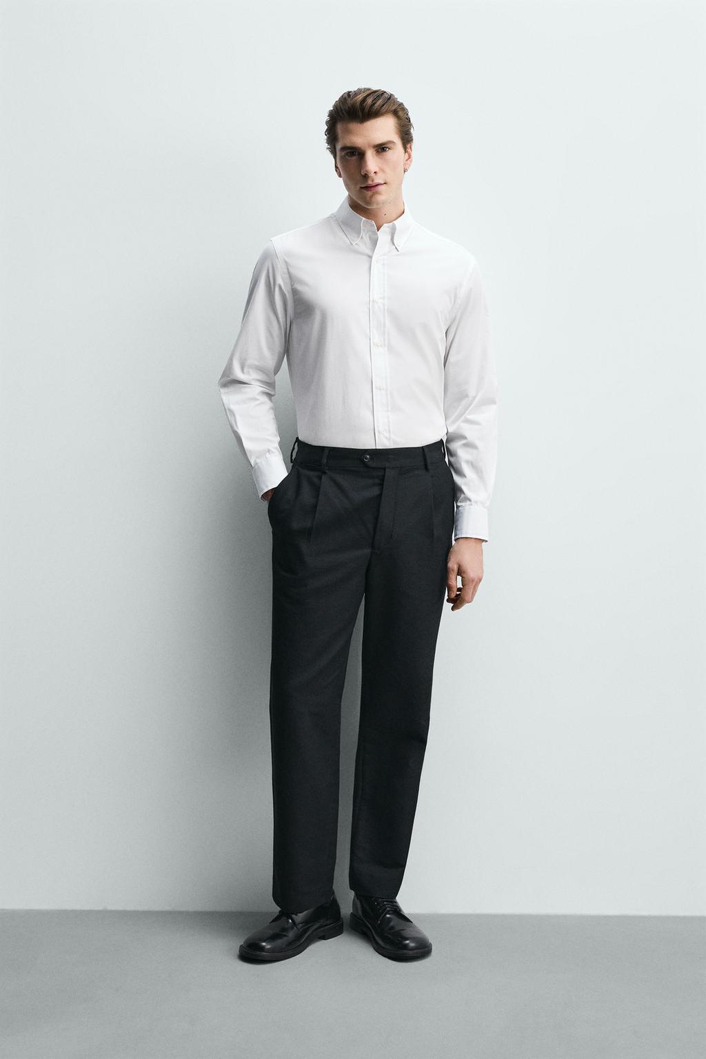 РУБАШКА КЛАССИЧЕСКОГО КРОЯ ИЗ ХЛОПКА