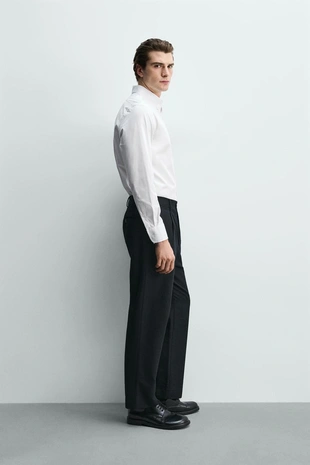 Рубашка классического кроя из хлопка- Заказать в России