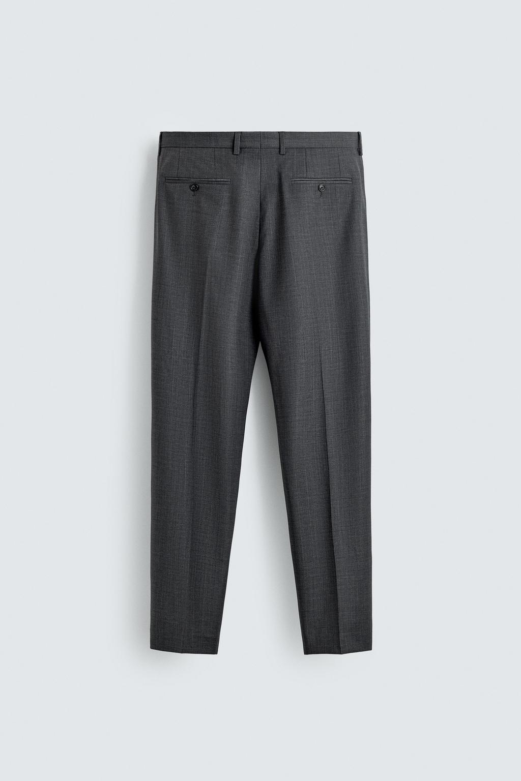 КОСТЮМНЫЕ БРЮКИ В ТОНКУЮ ПОЛОСКУ