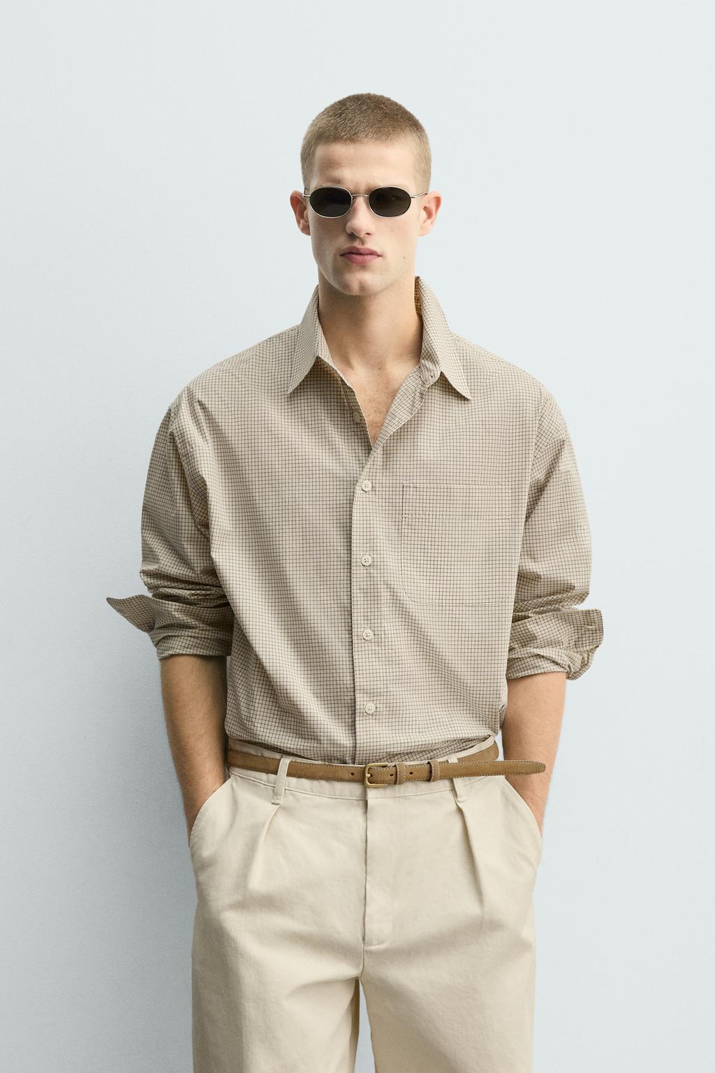 РУБАШКА В КЛЕТКУ С ВЫШИВКОЙ