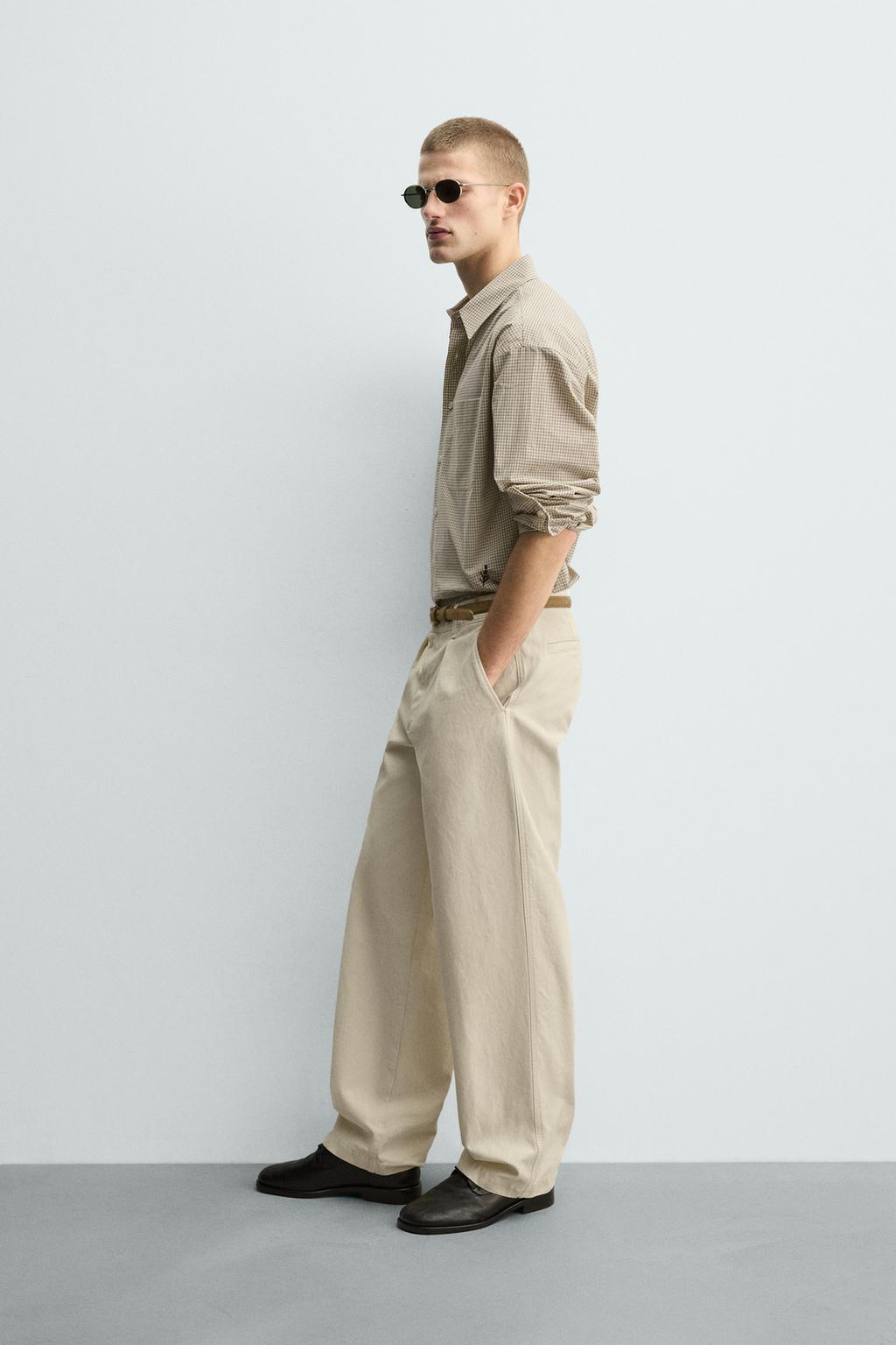 РУБАШКА В КЛЕТКУ С ВЫШИВКОЙ