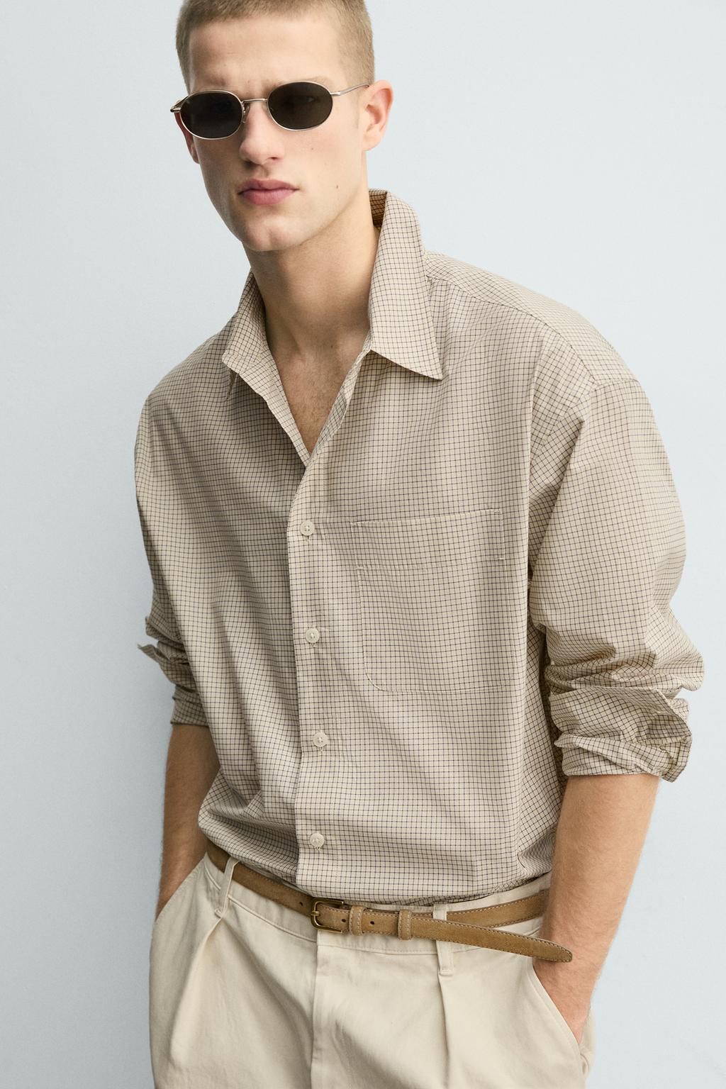 РУБАШКА В КЛЕТКУ С ВЫШИВКОЙ