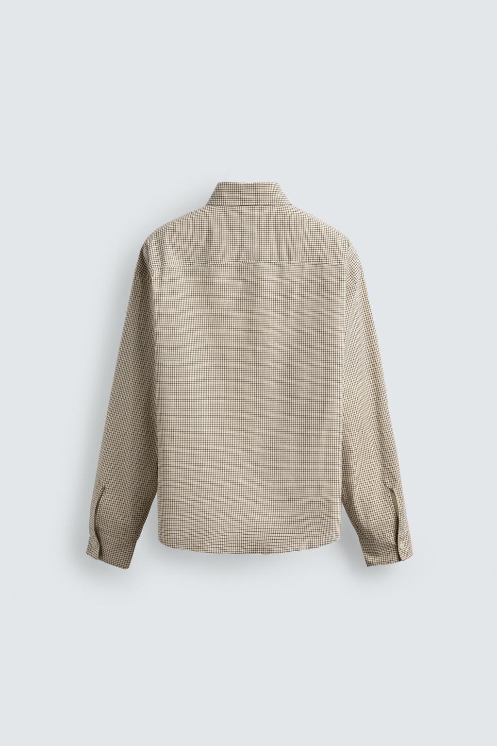 РУБАШКА В КЛЕТКУ С ВЫШИВКОЙ