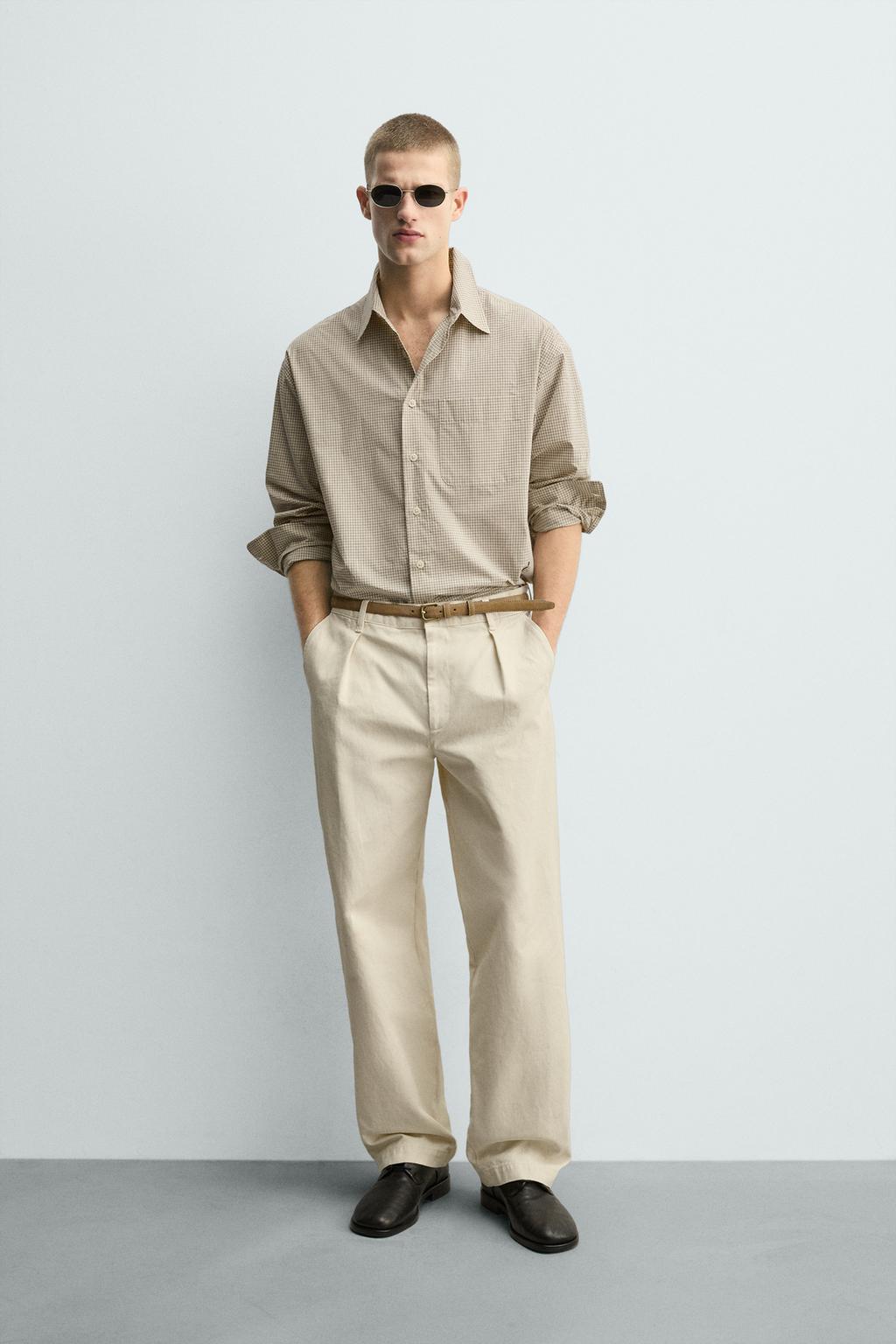 РУБАШКА В КЛЕТКУ С ВЫШИВКОЙ