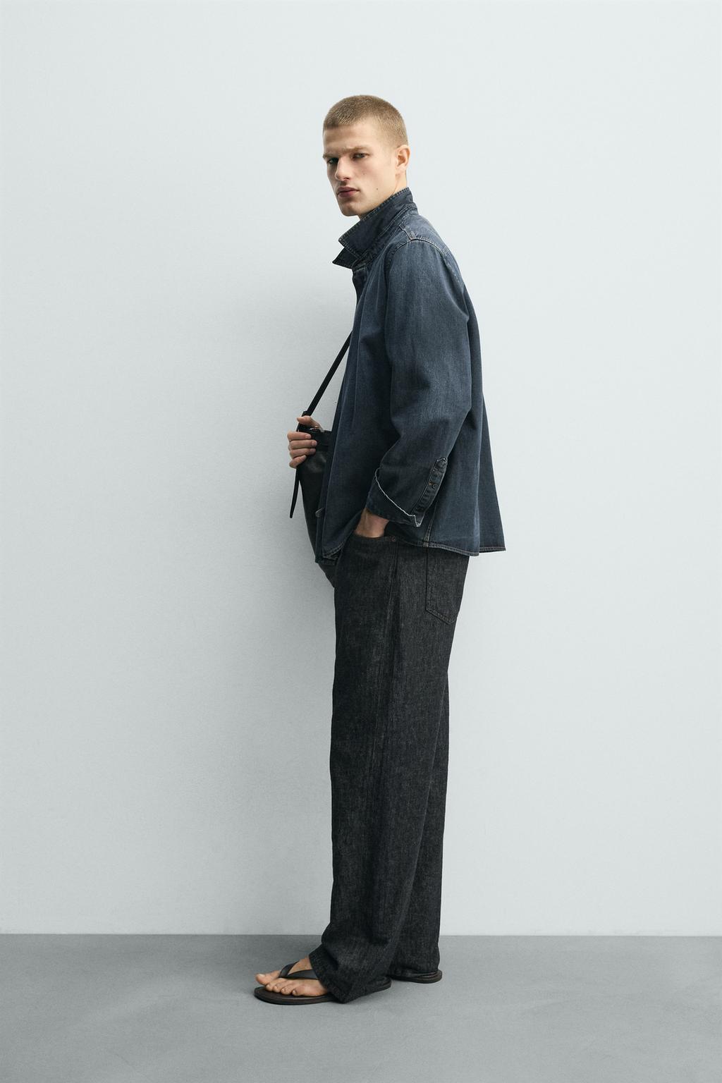 ДЖИНСОВАЯ РУБАШКА НА МОЛНИИ