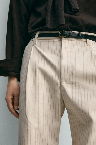 Брюки чинос  в полоску- Заказать в России