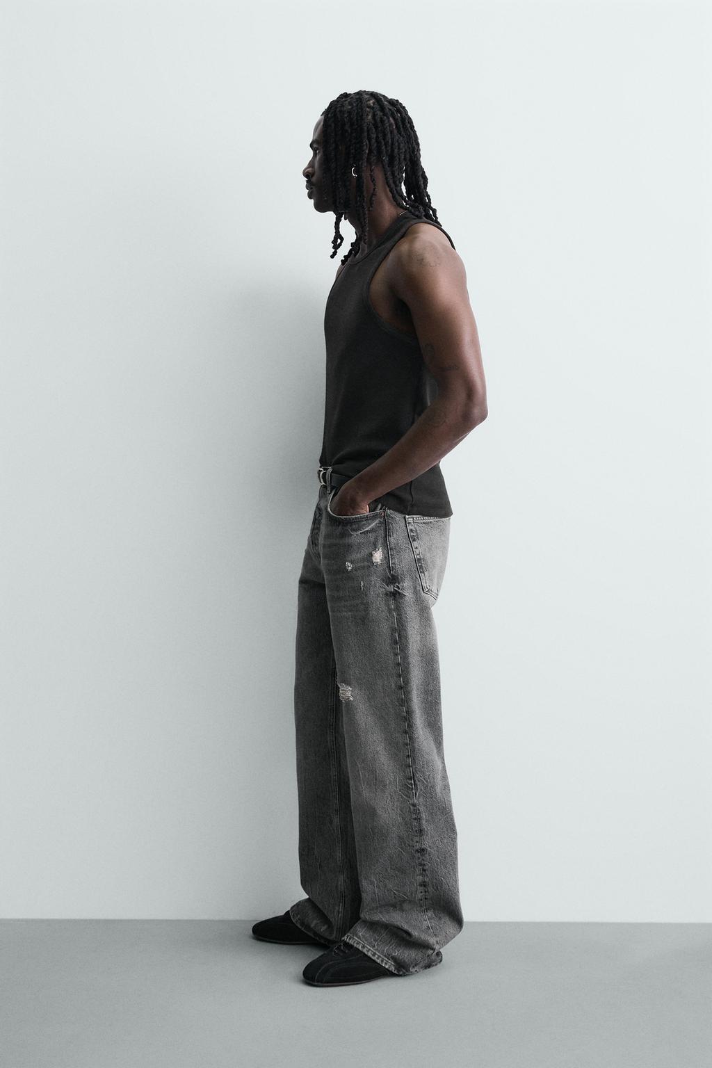 МАЙКА В РУБЧИК С ЭФФЕКТОМ ПОТЕРТОСТИ