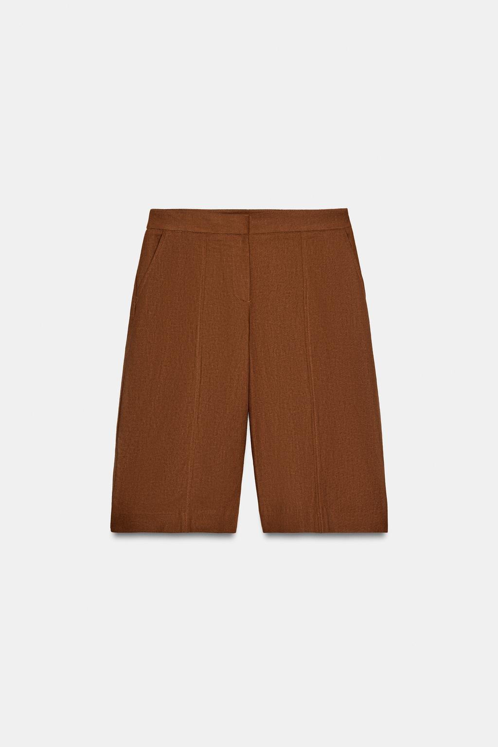 УДЛИНЕННЫЕ БЕРМУДЫ ИЗ ЛЬНА